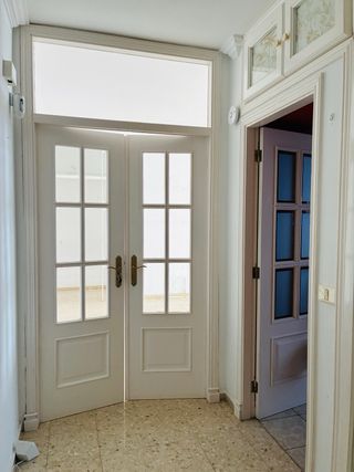 Puerta doble interior madera maciza