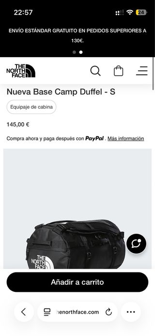 Mochila ORIGINAL The North Face Base Camp Duffel S