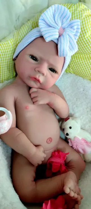 Bebé Reborn in Silicone Completa 47 cm ARTIGIANALE