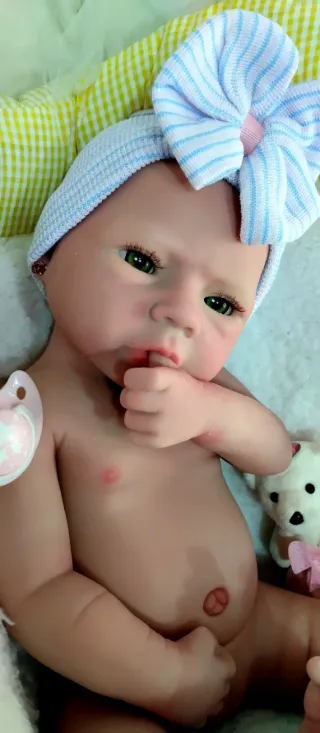 Bebé Reborn in Silicone Completa 47 cm ARTIGIANALE