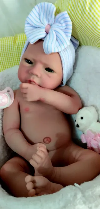 Bebé Reborn in Silicone Completa 47 cm ARTIGIANALE