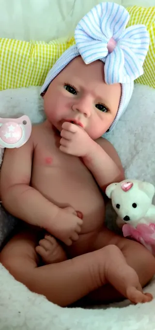 Bebé Reborn in Silicone Completa 47 cm ARTIGIANALE