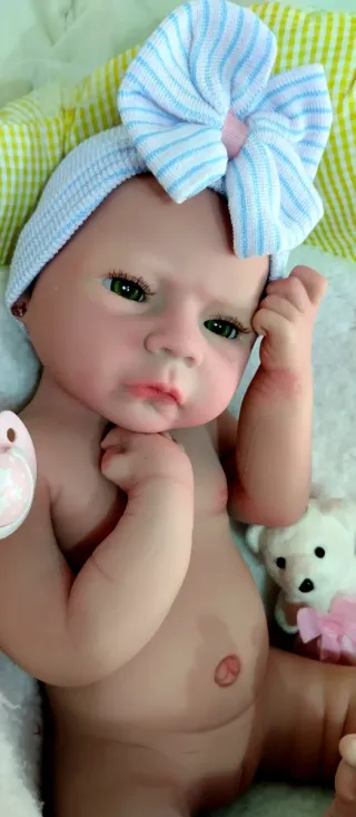 Bebé Reborn in Silicone Completa 47 cm ARTIGIANALE
