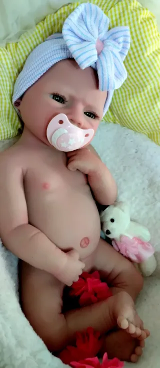 Bebé Reborn in Silicone Completa 47 cm ARTIGIANALE