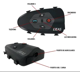 Intercomunicador Bluetooth Ejeas Eagle para cascos