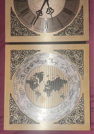 Reloj de Pared Zodiaco Tempus Fugit,vintage años60