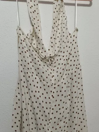 Mono largo Zara Halter Lunares talla M