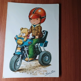 9 Cartoline Postali Mary May, Illustrazioni Infantili