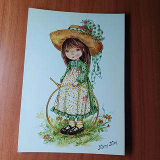 9 Cartoline Postali Mary May, Illustrazioni Infantili