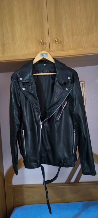 Chaqueta hombre negra SikSilk talla XL
