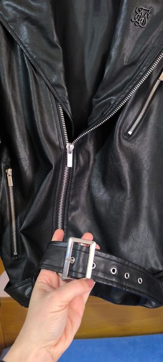 Chaqueta hombre negra SikSilk talla XL