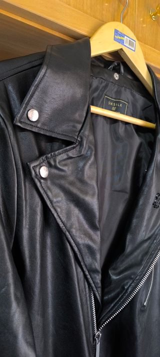 Chaqueta hombre negra SikSilk talla XL