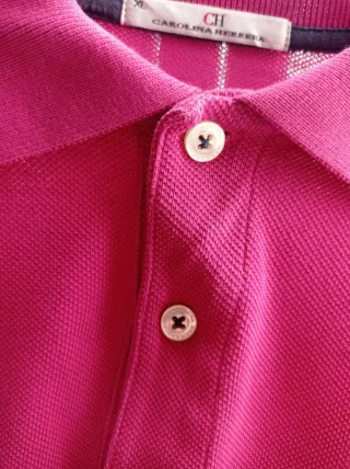 Polo Carolina Herrera Talla XL Rosa