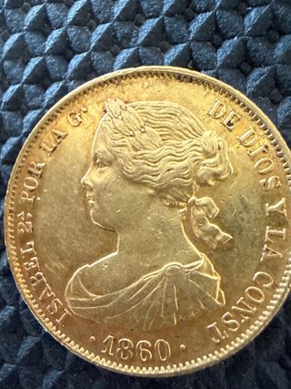 100 Reales Isabel II Reina de las Españas