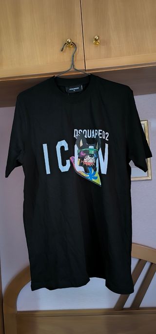Camiseta hombre Dsquared2 Icon negra hombre