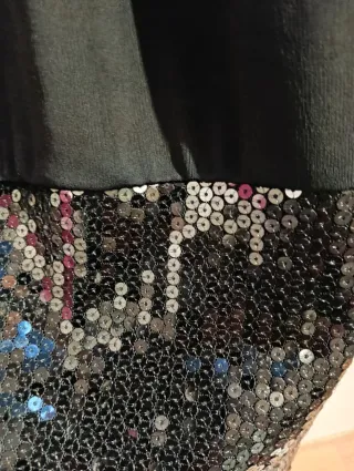 Vestito donna nero con paillettes
