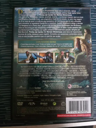Piratas del Caribe DVD: En Mareas Misteriosas