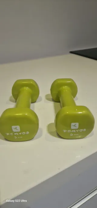 2 Mancuernas 1.0 KG Verdes