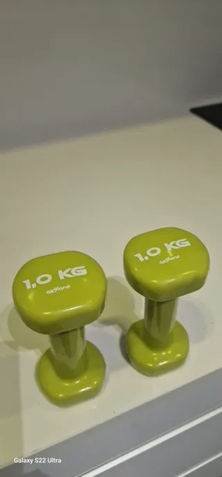 2 Mancuernas 1.0 KG Verdes