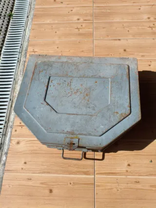 Caja Metálica Vintage Gris