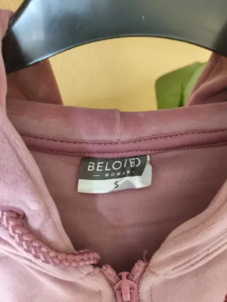 Chaqueta chándal terciopelo rosa