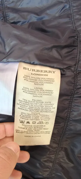 Piumino Burberry Uomo 100% Autentico TG L