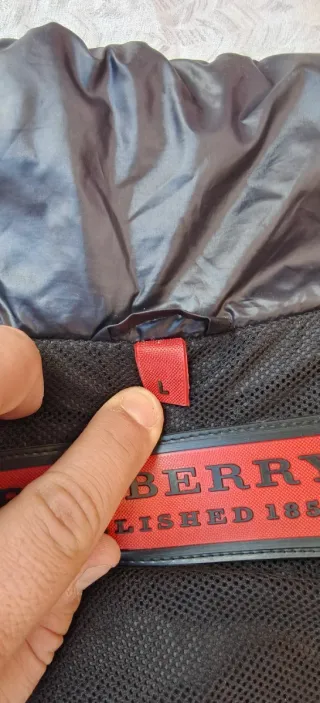 Piumino Burberry Uomo 100% Autentico TG L