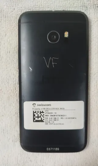 Móvil HTC 10, Negro