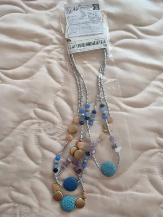 Collar largo mujer multicolor