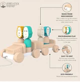 Pack 3 Juguetes Madera Bebés Niños Nuevos