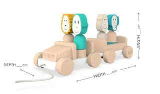 Pack 3 Juguetes Madera Bebés Niños Nuevos