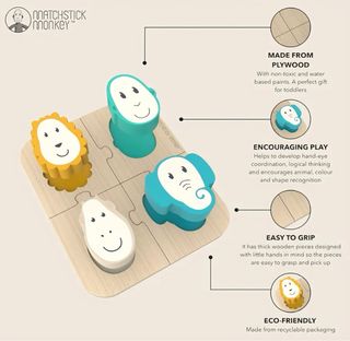 Pack 3 Juguetes Madera Bebés Niños Nuevos