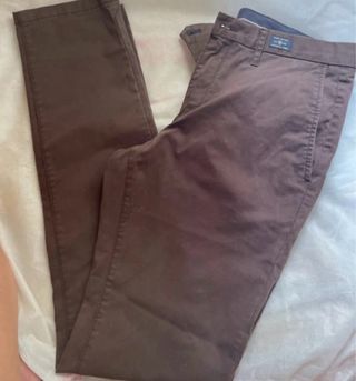 Pantaloni Chino Tommy Hilfiger Taglia 48 Marrone