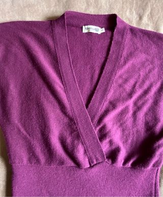 Jersey burdeos mangas anchas 3/4