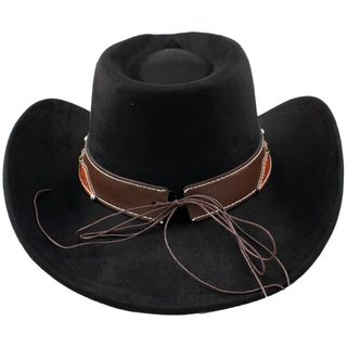 Sombrero Vaquero Negro Talla Ajustable Adulto
