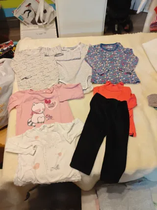 Lote ropa niña 6-9 meses manga larga