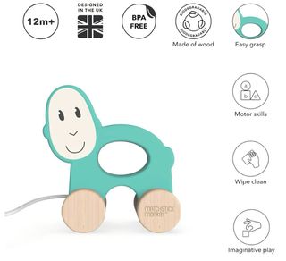 Pack 3 Juguetes Madera Matchstick Monkey