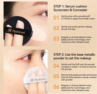 MateCool Maquillaje Corrector Cushion con Recambio