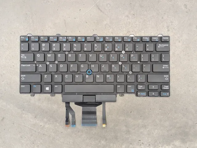 Teclado Dell Latitude US Negro