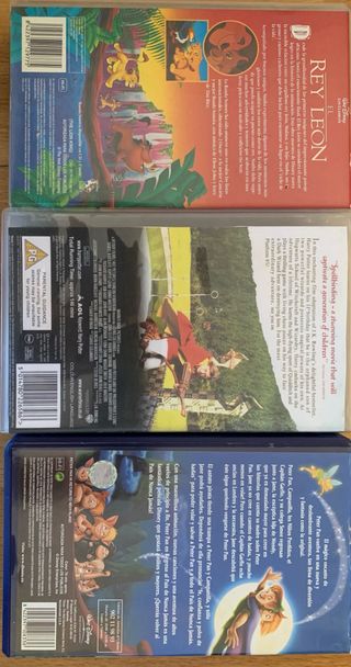 Lote VHS Películas Infantiles Variadas