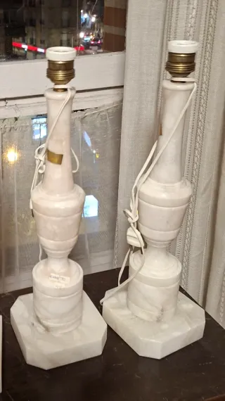 2 Lámparas de mármol italiano 60€ cada