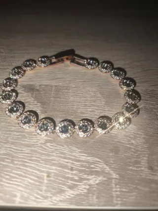 Pulsera Swarovsk baño Oro Rosa