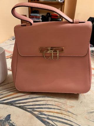 Bolso CH Carolina Herrera Rosa Dorado