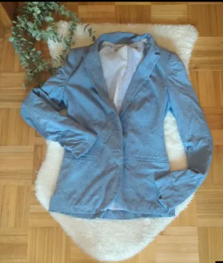 Americana Stradivarius azul Talla S