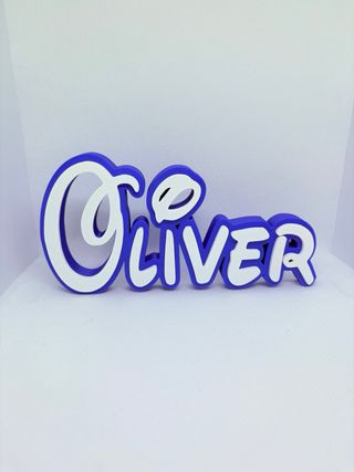 Nombre personalizado en 3D Ideal para decoración