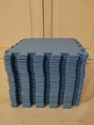 27 Piezas de Puzzle para Suelo de Goma Azul