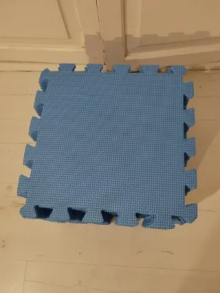 27 Piezas de Puzzle para Suelo de Goma Azul