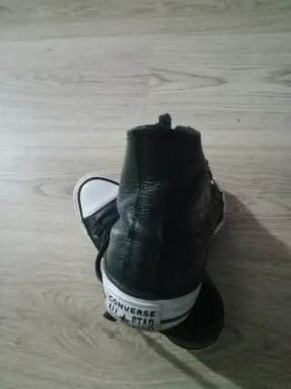 Converse Piel Negras Talla 36