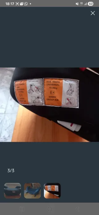 Silla elevador coche PLAY EN PERFECTO ESTADO