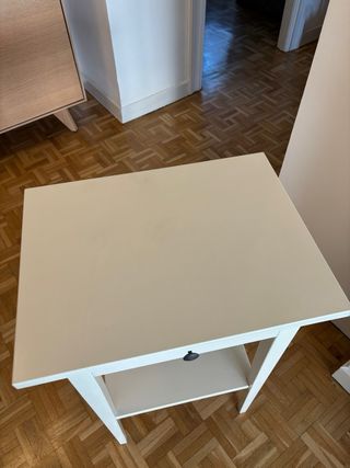 Mesita de noche Ikea Hemnes blanca